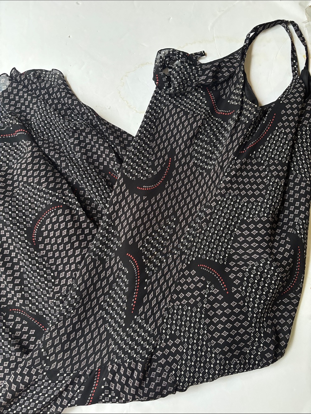 Vintage 90’s Asymmetrical Bias Maxi Printed Dress Betsey Johnson Y2K 14 Long Hot - Picture 10 of 17